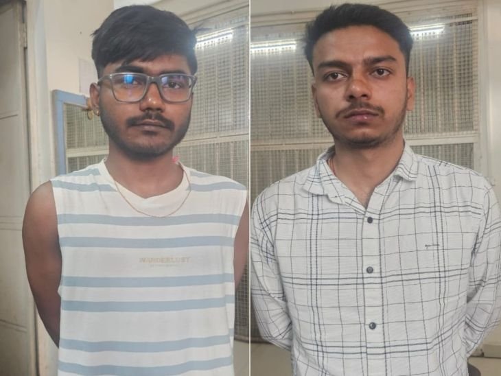 48 घंटे में खंगाले 300 CCTV, बाइक सवार बदमाश पकड़े:टोल पर फायरिंग करने वाले निकले स्टूडेंट, पुराना विवाद था, गुमराह करने जोड़ा हाईवे का मसला