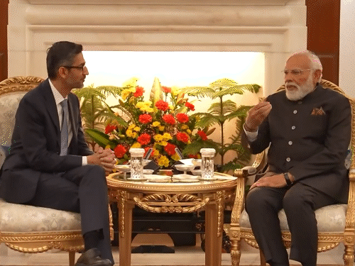 Google CEO Pichai Meets PM Modi