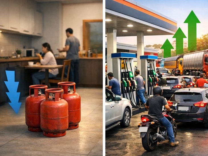 मार्च के पहले हफ्ते में LPG की खपत 17% घटी:पेट्रोल 13%-डीजल 8% ज्यादा बिका; कमर्शियल सिलेंडर महंगे होने से 57% रेस्टोरेंट्स ने दाम बढ़ाए