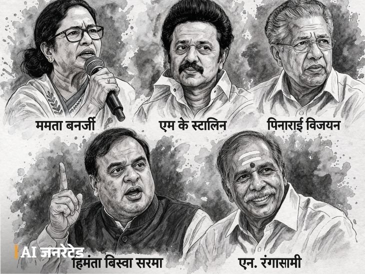 Tamil Nadu Assam West Bengal Puducherry Kerala Election 2026 Updates TVK DMK TMC BJP Congress