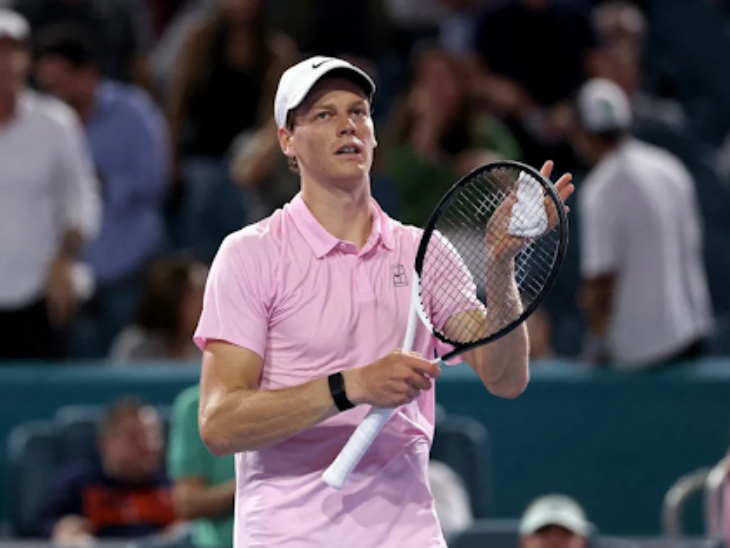 जैनिक सिनर मियामी ओपन के क्वार्टर फाइनल में:लगातार 28 सेट जीतकर बनाया रिकॉर्ड; दूसरे सेट में 2-5 से पिछड़ने के बाद की वापसी