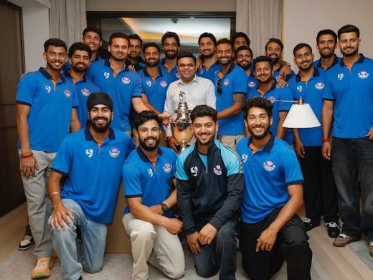 Ranji Trophy Winner J&K Team Meets ICC Chairman Jay Shah After Historic Title Win