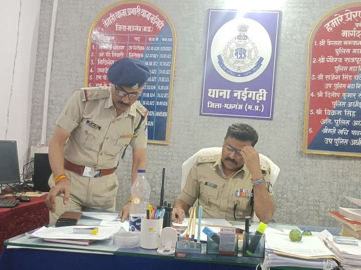 एसपी दिलीप सोनी ने नईगढ़ी थाने का निरीक्षण किया:अवैध कारोबार पर सख्ती, फरार वारंटियों की गिरफ्तारी तेज करने के निर्देश