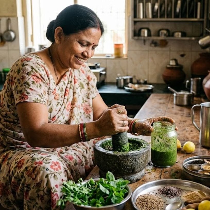 <!-- HTML_TAG_START --><p>अब इस पेस्ट को एक बड़े बर्तन में निकालें। इसमें भुना जीरा, काला नमक, सामान्य नमक और इमली का पल्प या नींबू का रस डालें। अब ठंडा पानी मिलाकर अच्छी तरह मिक्स करें।&nbsp;</p><!-- HTML_TAG_END --> <span class="graytxt">Image: AI</span>