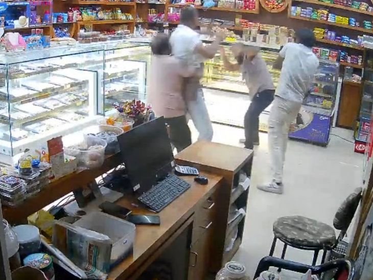 Sagar BJP Leaders Brother Assaults Bakery Employee; CCTV Footage Surfaces