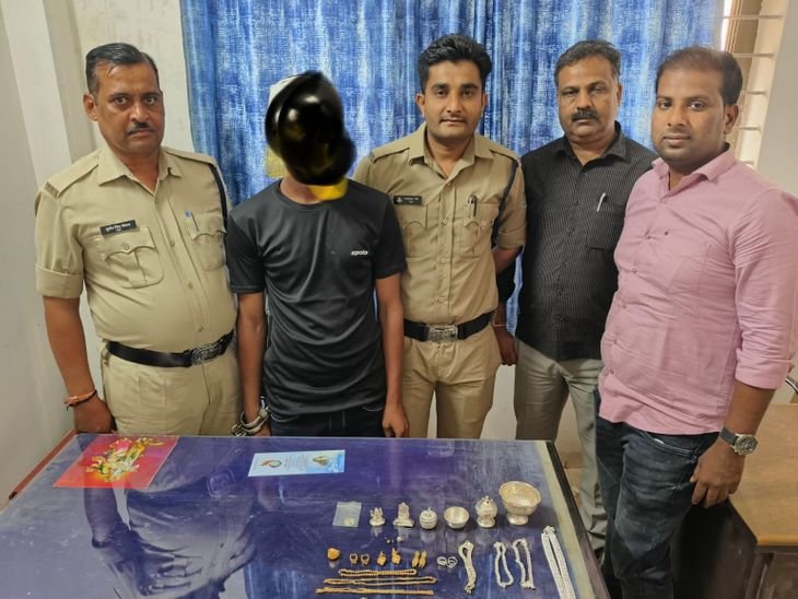 कबाड़ बीनने वाले ने की 5 लाख की चोरी:नर्मदापुरम में रैकी कर सूने मकान में घुसा; खंडवा से गिरफ्तार हुआ 19 वर्षीय शादाब