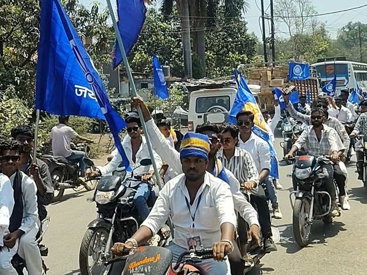 नर्मदापुरम में अंबेडकर जयंती पर निकाली वाहन रैली:यूपीएससी में चयनितग हुए श्रेयांश बड़ोदिया का कलेक्टर ने किया सम्मान