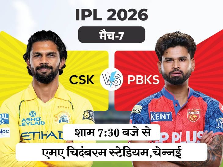 Sanju Samson; CSK vs PBKS IPL 2026 LIVE Score Update