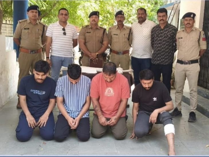 5 आरोपी गिरफ्तार, अपने साथी को मारी थी गोली:पुरानी रंजिश में हुई थी फायरिंग, एक की मौत, दूसरा युवक हुआ था घायल, झूठी कहानी रची