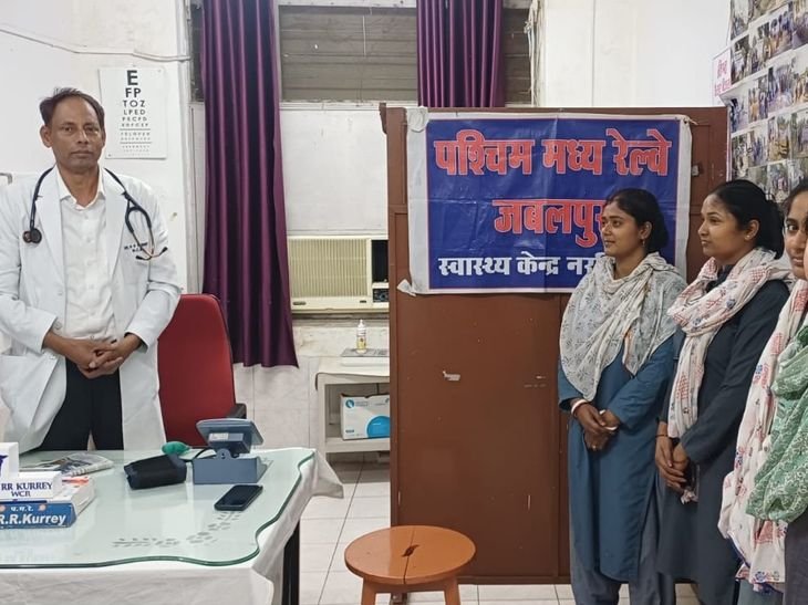 नरसिंहपुर में पोषण पखवाड़ा के तहत जागरूकता कार्यक्रम:रेलवे अस्पताल और स्टेशन परिसर में लगा स्वास्थ्य शिविर