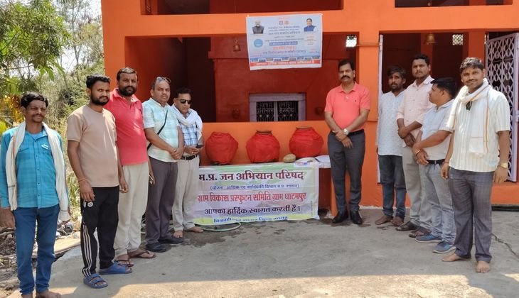 घाटमपुर बस स्टैंड पर जल मंदिर शुरू, जल संरक्षण अभियान को मिली गति