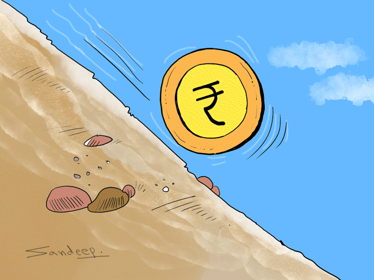 रुपया रिकॉर्ड ऑल टाइम लो पर आया:1 डॉलर की कीमत 95.20 रुपए हुई, इससे महंगाई बढ़ने का खतरा