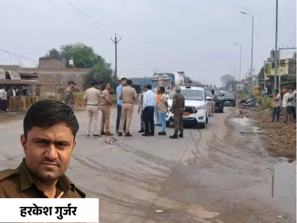 वन रक्षक हरकेश गुर्जर की हत्या का एक आरोपी गिरफ्तार:सोनू चौहान को थाने ला रही पुलिस, दो अभी भी फरार