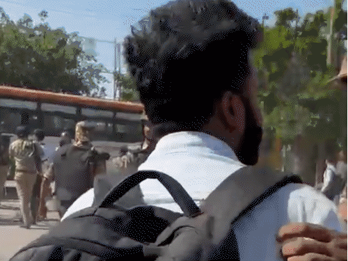 Noida Protest Violence; Journalist Vs Police