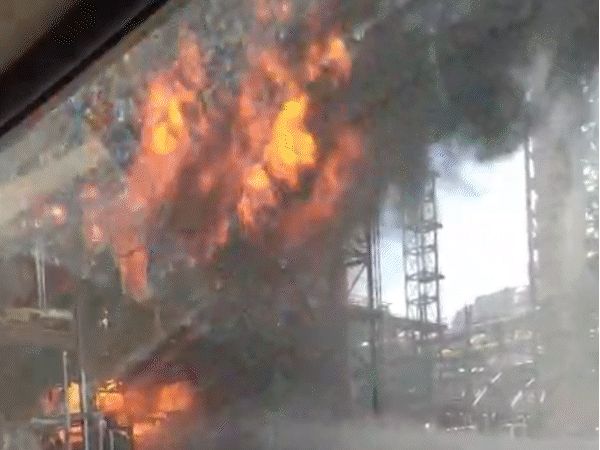 पचपदरा रिफाइनरी अग्निकांड- सुरक्षा एजेंसियां जांच करने पहुंचीं:पीएम का दौरा स्थगित होने के बाद क्रेन से हटा रहे डोम; सीएम आज करेंगे निरीक्षण