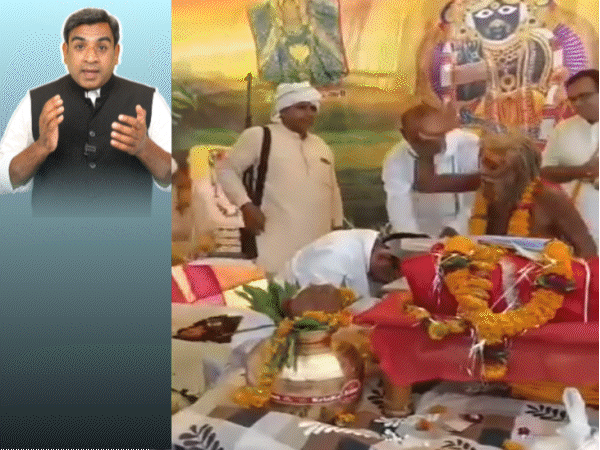 भरे मंच पर भाजपा विधायक की कुटाई:मंत्री का छात्रा से लैपटॉप का वादा, कांग्रेस नेता दिला लाए; अपनी ही सरकार से खफा विधायक