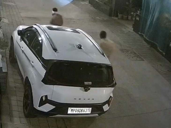 इंदौर में कारोबारी के घर चोरी; बदमाश CCTV में कैद:जयपुर गए थे कारोबारी, 8 लाख रुपए का सामान और 2 लाख रुपए कैश ले उड़े बदमाश