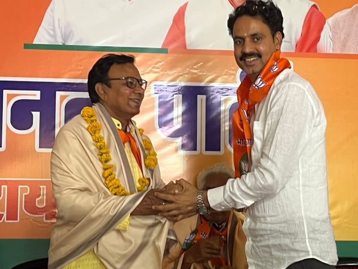 जिलाध्यक्ष बोले- कई राज्यों में भाजपा सरकार:पार्टी के 47वें स्थापना दिवस पर कार्यकर्ताओं का सम्मापन; कार्यालय पर झंडा फहराया