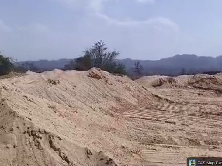 174 घनमीटर अवैध रेत जब्त:देवसर के मझौना में खनिज-राजस्व-पुलिस का एक्शन, भंडारणकर्ता की तलाश जारी