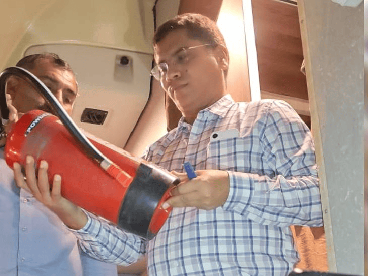 ISBT पर बसों की जांच:फायर सेफ्टी और फर्स्ट एड में खामियां मिलीं, ऑल इंडिया परमिट लेकर स्टेज कैरेज चलाने वालों पर कार्रवाई