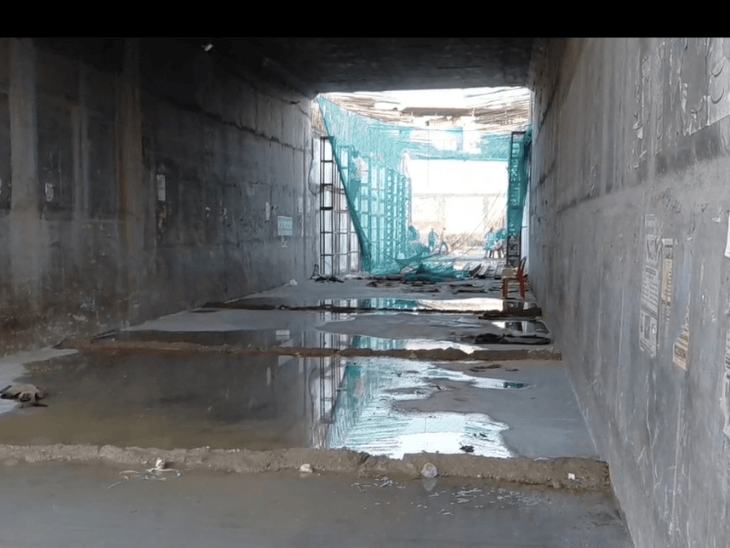 गंज अंडरब्रिज कल शाम से खुलेगा:45 दिन की बजाय 18 दिन में हल्के वाहनों के लिए आंशिक रूप से चालू होगा