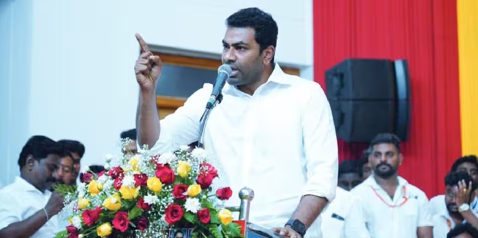 टीवीके नेता अधव अर्जुन ने स्कूल्सके को सार ढांचे पर कहा- स्टालिन ने अपनी बहन कनिमोजी करुणानिधि को किनारे कर दिया
