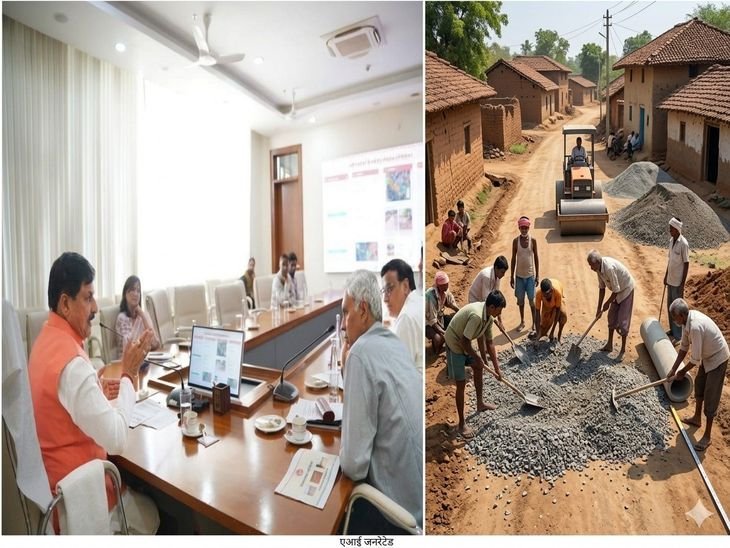 100 की आबादी वाले मजरे-टोलों तक बनेंगी सड़कें:अब ड्रोन से होगी कंस्ट्रक्शन क्वालिटी की मॉनिटरिंग; सीएम डॉ. मोहन यादव ने ली बैठक