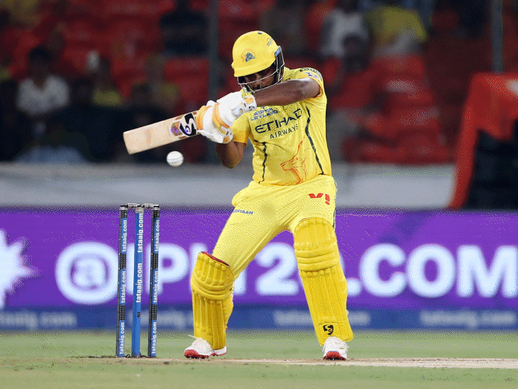 अभिषेक शर्मा ने 15 गेंद पर फिफ्टी लगाई:सैमसन ने छक्का लगाकर खाता खोला, ऋतुराज गायकवाड़ ने डाइविंग कैच पकड़ा; टॉप मोमेंट्स