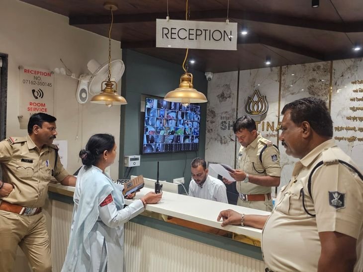 सिंगरौली बैंक डकैती के बाद एमपी में हाई अलर्ट:छिंदवाड़ा में होटलों पर पुलिस की सघन जांच, किरायेदारों पर भी नजर