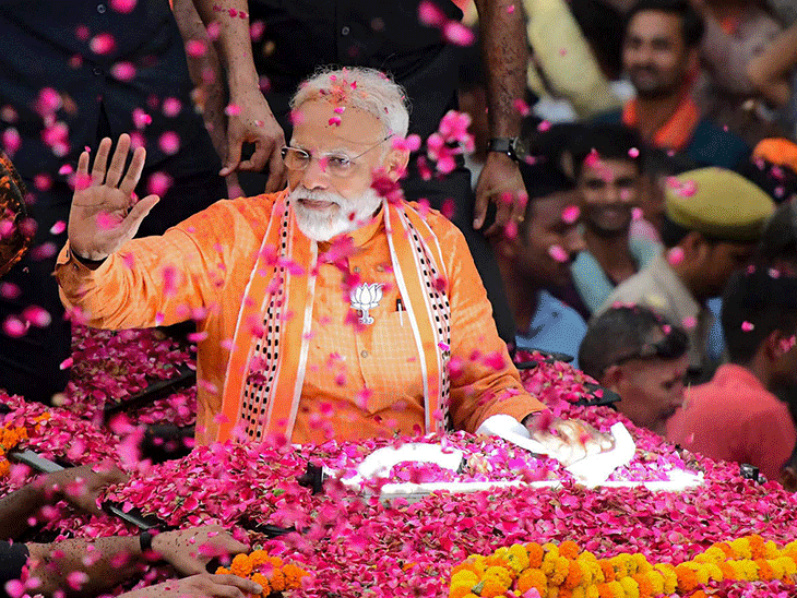 PM Modi Grand Roadshow Varanasi