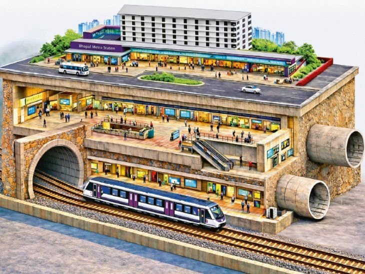 भोपाल में मेट्रो काम के चलते बदला ट्रैफिक प्लान:जवाहर चौक–डिपो मार्ग पर वन-वे व्यवस्था लागू; पुलिस बोली- परिवर्तित मार्गों का ही उपयोग करें