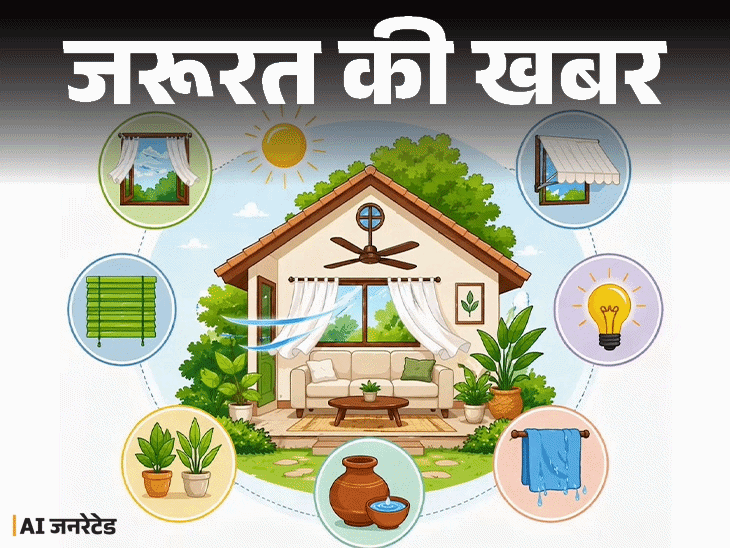 Home Cooling Desi Hacks; Cross Ventilation Heat Reduction