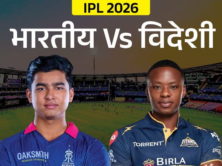 IPL 2026 में देसी Vs विदेशी खिलाड़ी:भारतीय बल्लेबाज स्ट्राइक रेट में आगे निकले, गेंदबाजी में अब भी विदेशी ज्यादा असरदार