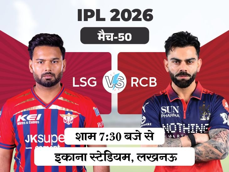 IPL में आज लखनऊ Vs बेंगलुरु:पिछले मैच में 155 पर सिमट गई थी बेंगलुरु; हार का सिलसिला तोड़ने की उतरेगी LSG