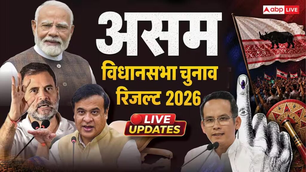असम चुनाव परिणाम 2026 लाइव: असम में फिर 'हिमंत बिस्वा सरमा राज'! रुझानों में बीजेपी तीन-चौथाई पार