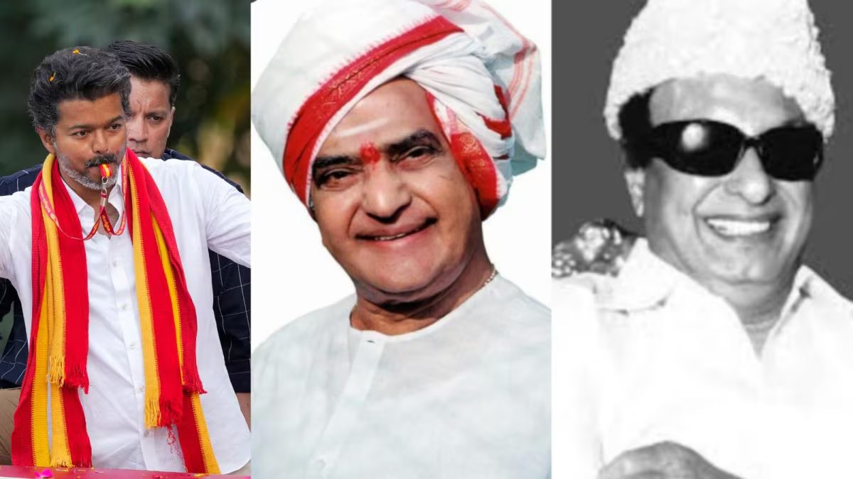 तमिलनाडु में विजय की 'व्हिसल पोडु' की एंट्री एमजीआर, एनटीआर के समानांतर है: दक्षिण में 'स्टार पावर' को डिकोड करना | भारत समाचार
