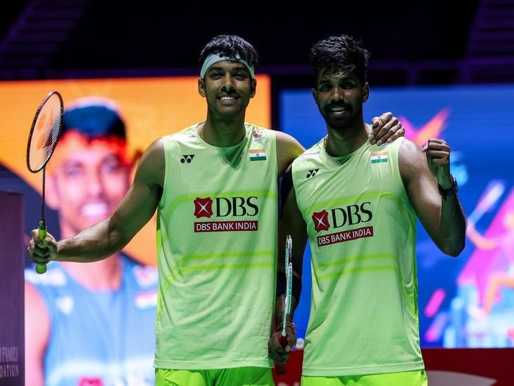 सात्विक-चिराग सिंगापुर ओपन बैडमिंटन के फाइनल में पहुंचे:दुनिया की नंबर-1 जोड़ी को हराया; कोरिया के वर्ल्ड चैंपियंस को 21-19, 21-18 से हराया