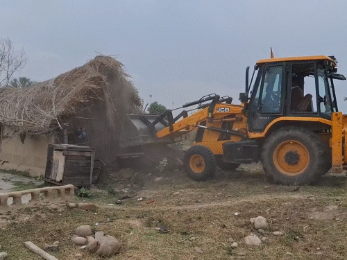 Jammu Kashmir Drug Smugglers Homes Demolished
