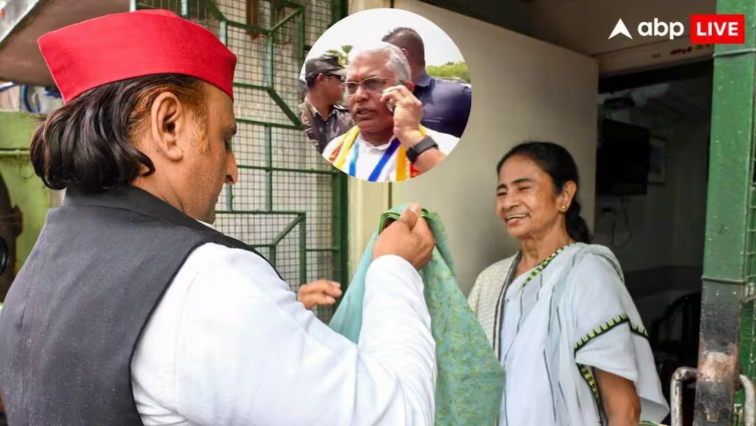 बंगाल में टीएमसी की हार के बाद ममता बनर्जी से मिले अखिलेश यादव, दिलीप घोष बोले- उनके दिमाग में...

