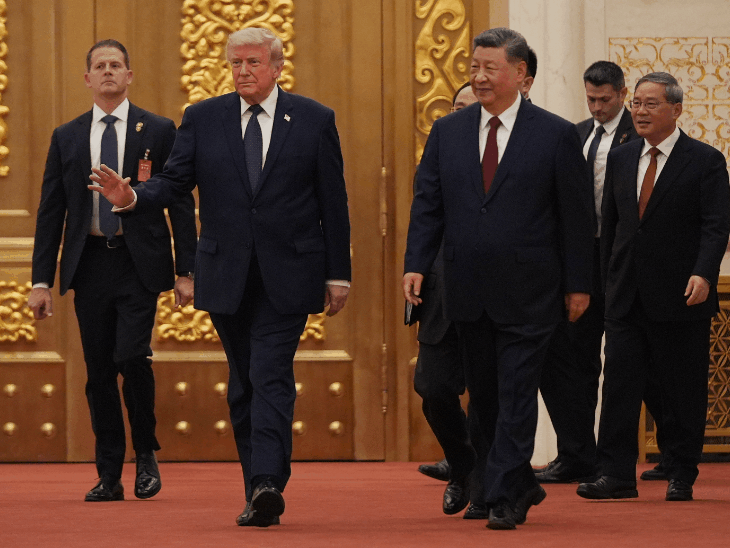 Trump china visit state dinner beijing temple heaven photos