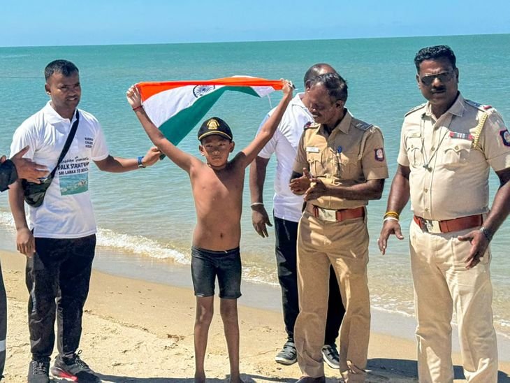 Ishank Singh Ranchi | Youngest Swimmer Crosses Pak Strait, Sets World Record