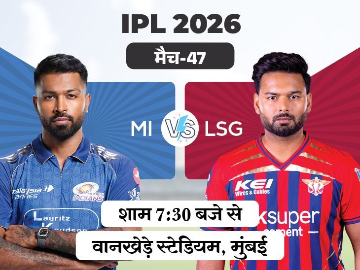Hardik Pandya; MI vs LSG IPL 2026 LIVE Score Update