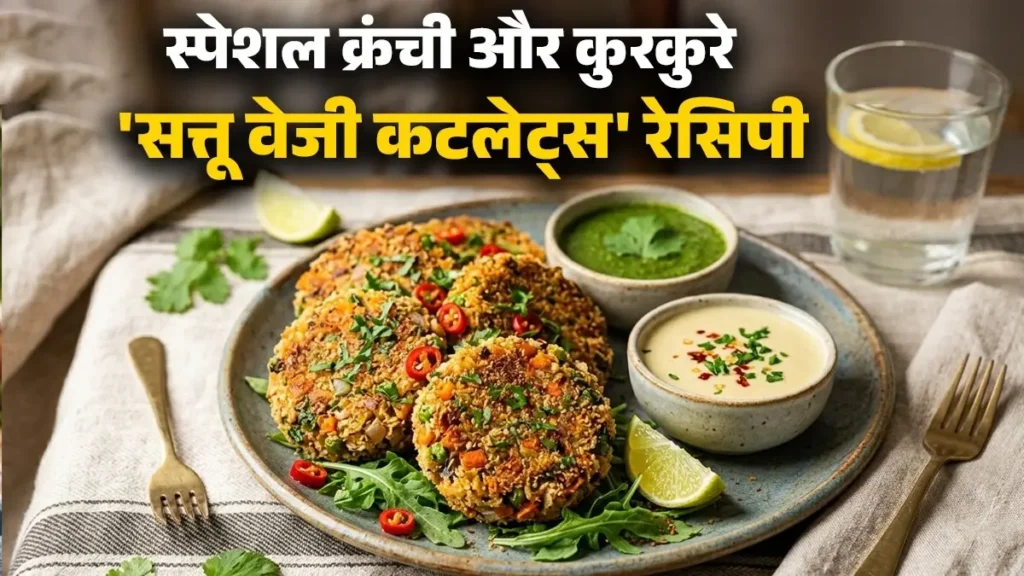 सत्तू वेजी कटलेट