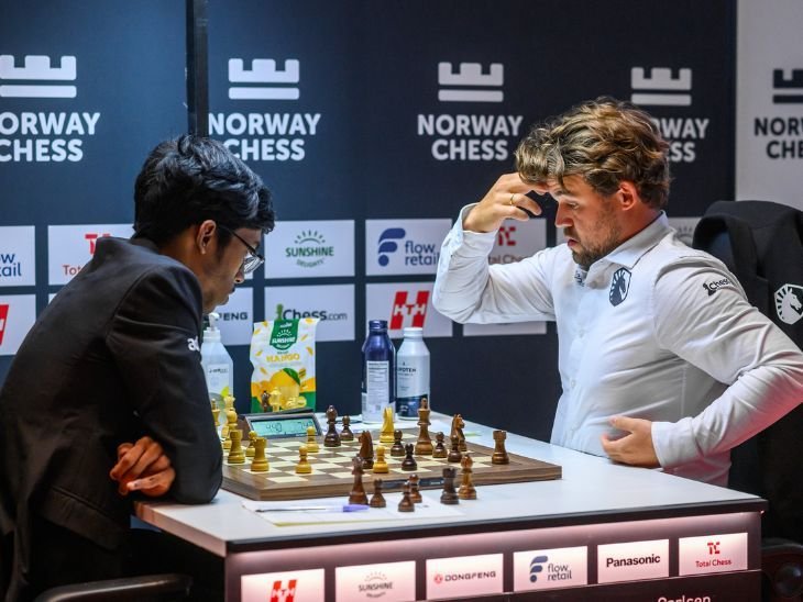 Praggnanandhaa Beats Carlsen, Gukesh Loses