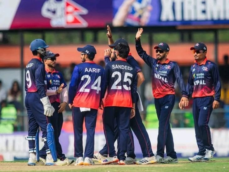 नेपाल ने T20 में दूसरी बार बनाया 300+ स्कोर:चीन को 221 रनों से हराया; कुशल ने ओवर में 6 छक्के लगाए