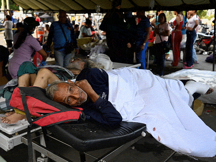 Venezuela Earthquake Relief Camps | City Ruins Photos Videos