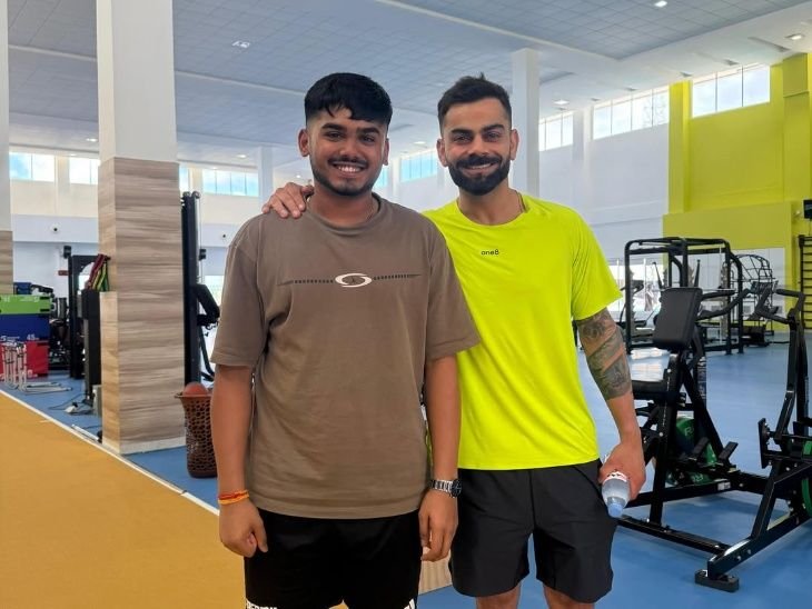 Virat Kohli Meets Ayush Mhatre at BCCI CoE Bengaluru