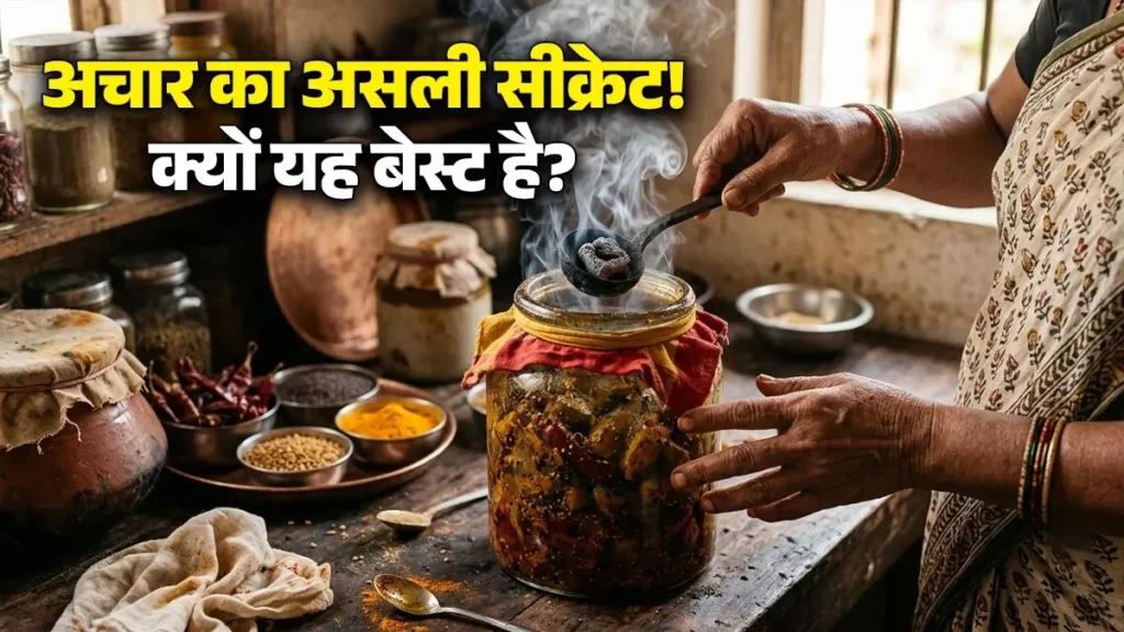अचार में हींग की धूनी