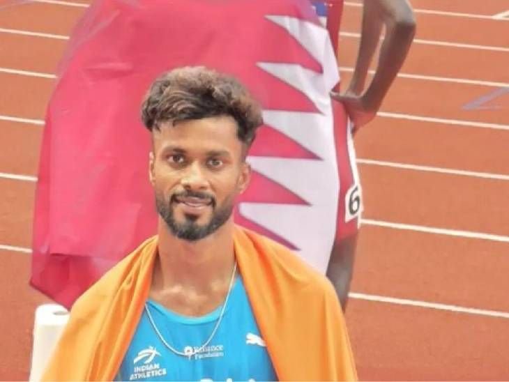 कभी पटना में बर्तन धोए, अब बिहार से पहले मेडलिस्ट:वीजा और पारिवारिक समस्याओं को झेलते हुए 4x400 मीटर में पीयूष ने रचा इतिहास