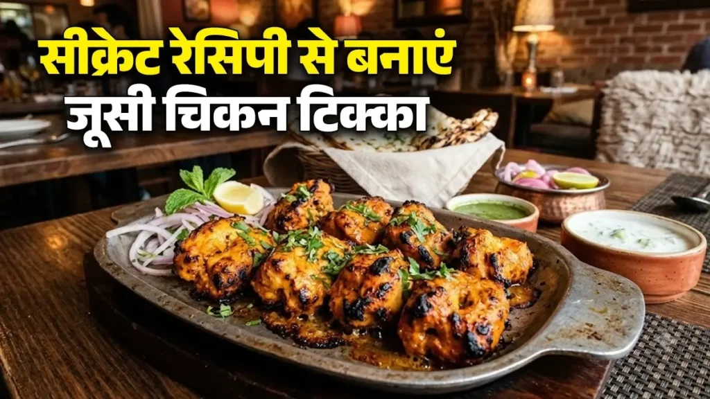 रेस्टोरेंट स्टाइल चिकन टिक्का रेसिपी